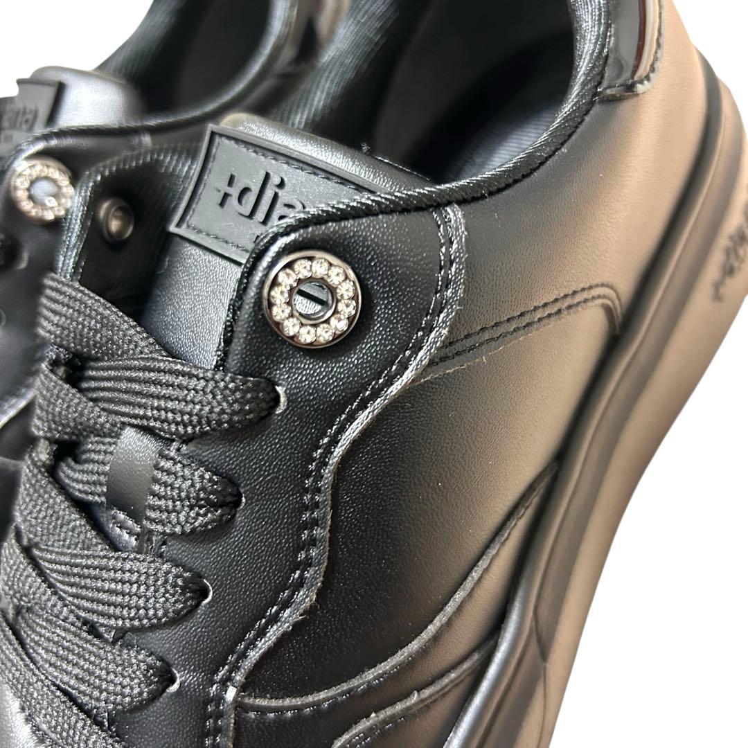 【極美品】+diana サステナブルスニーカー　ブラック　23㎝