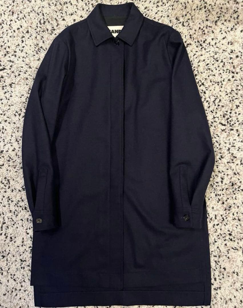 ジルサンダー＋　ネイビーコート