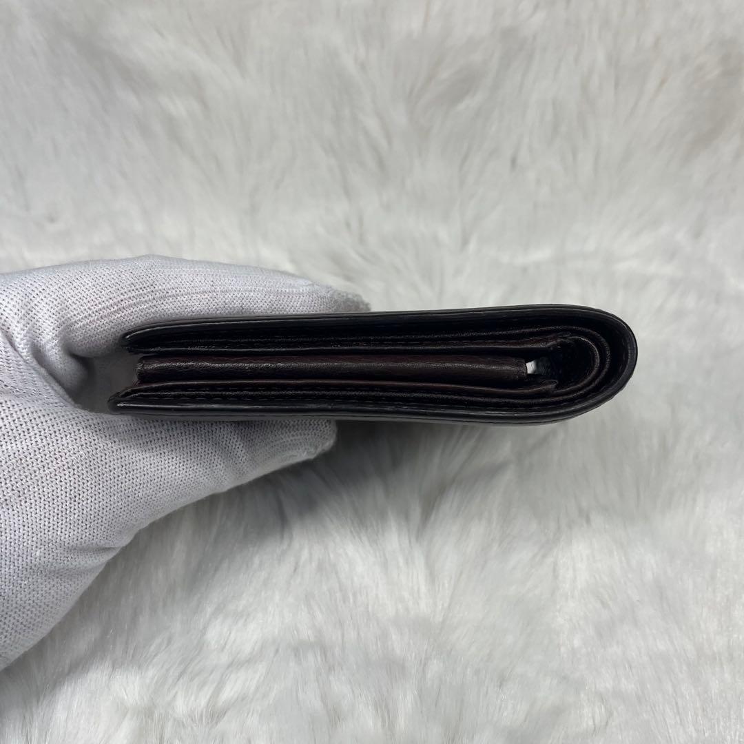 【美品】Vivienne Westwoodダークブラウンレザー 二つ折り財布