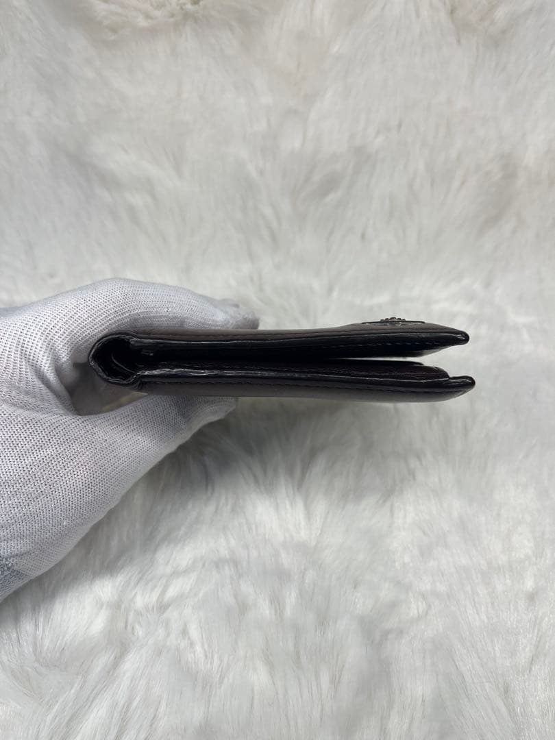 【美品】Vivienne Westwoodダークブラウンレザー 二つ折り財布