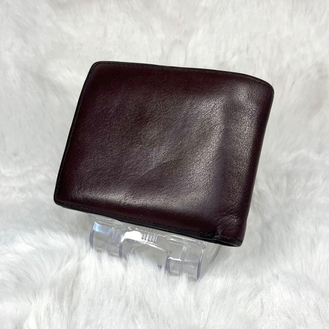 【美品】Vivienne Westwoodダークブラウンレザー 二つ折り財布