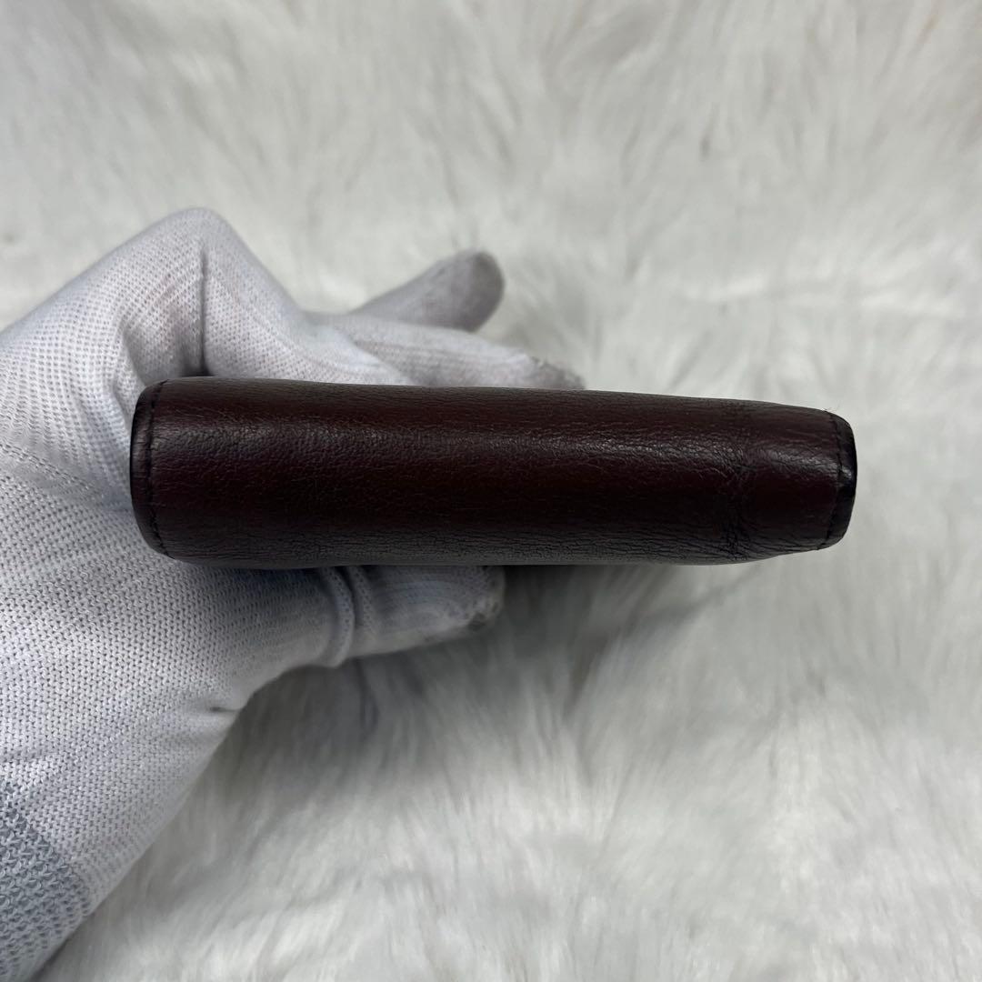 【美品】Vivienne Westwoodダークブラウンレザー 二つ折り財布