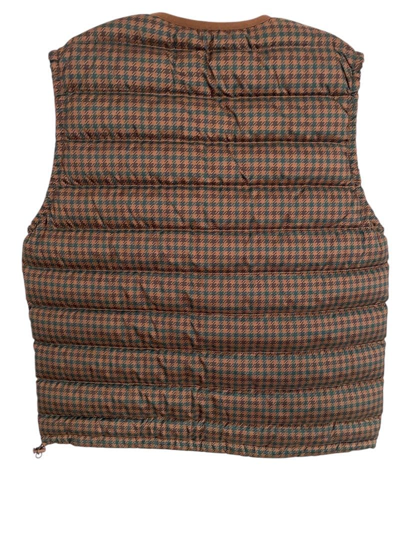 ダントン　チェック　インナーダウン　ベスト