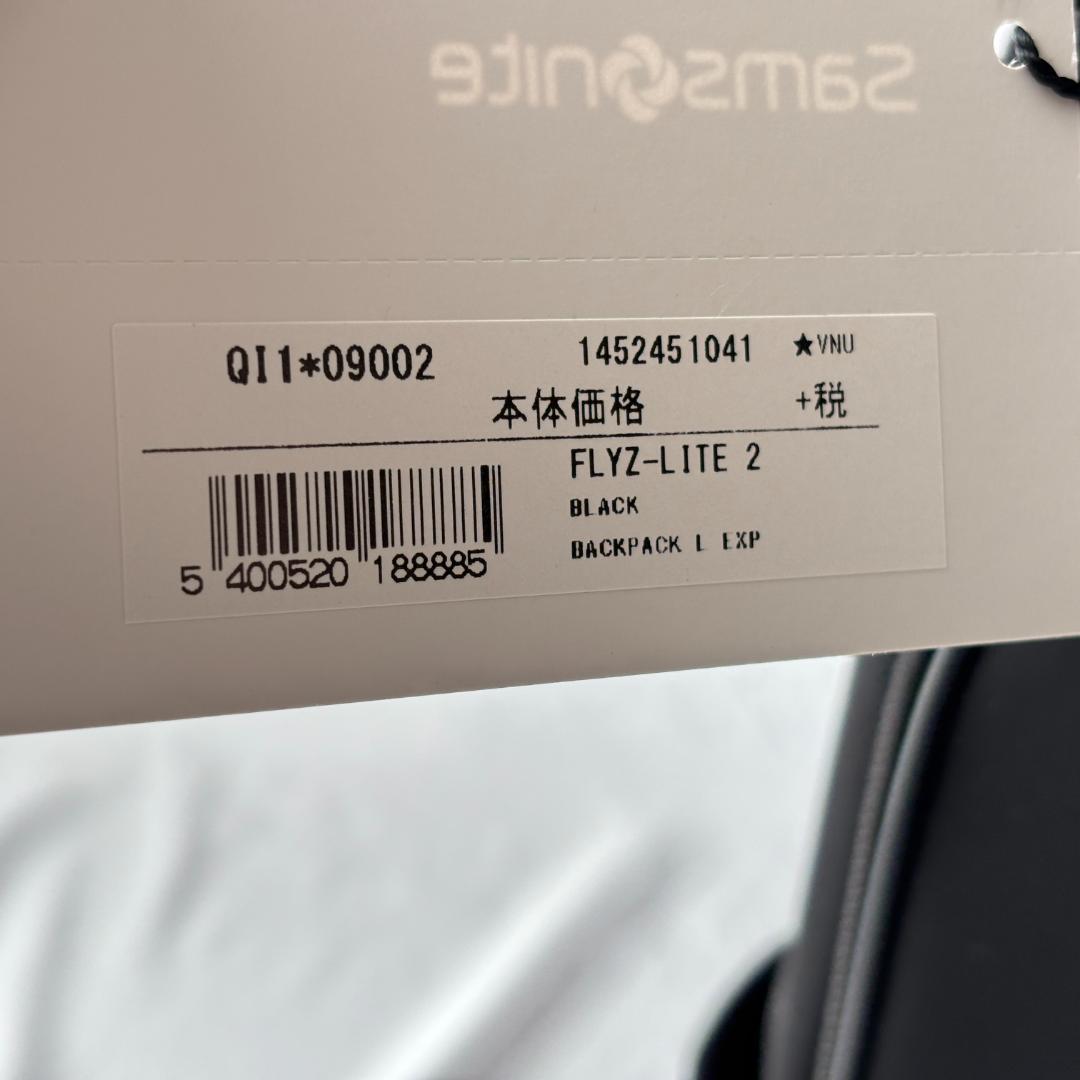 未使用 サムソナイト FLYZ-LITE 2 リュック バックパック ブラック