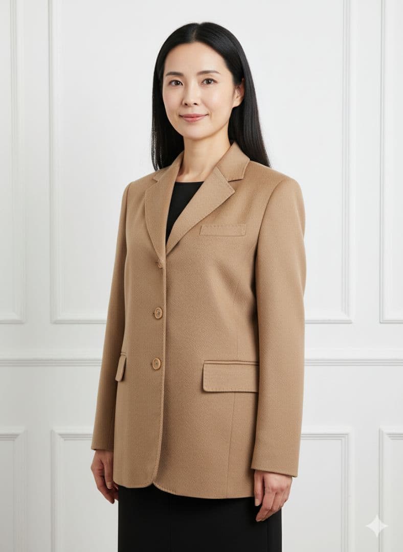 美品 MaxMara キャメルウールジャケット