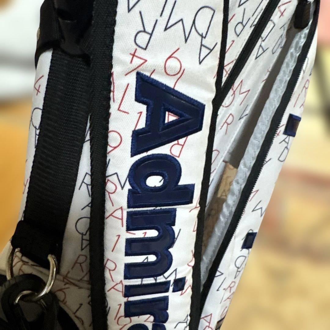 Admiral ADMG1BC8 キャディバッグ ホワイト ゴルフバック