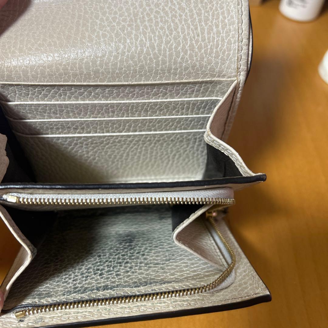 専用です。 GUCCI 二つ折り財布 ホワイト グレー