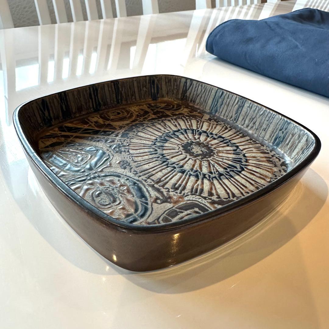 北欧ヴィンテージ　ロイヤルコペンハーゲン バッカトレイ(中)17cm 角皿②