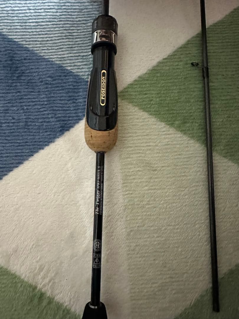 ルアーロッド コルクハンドル ガイド付き