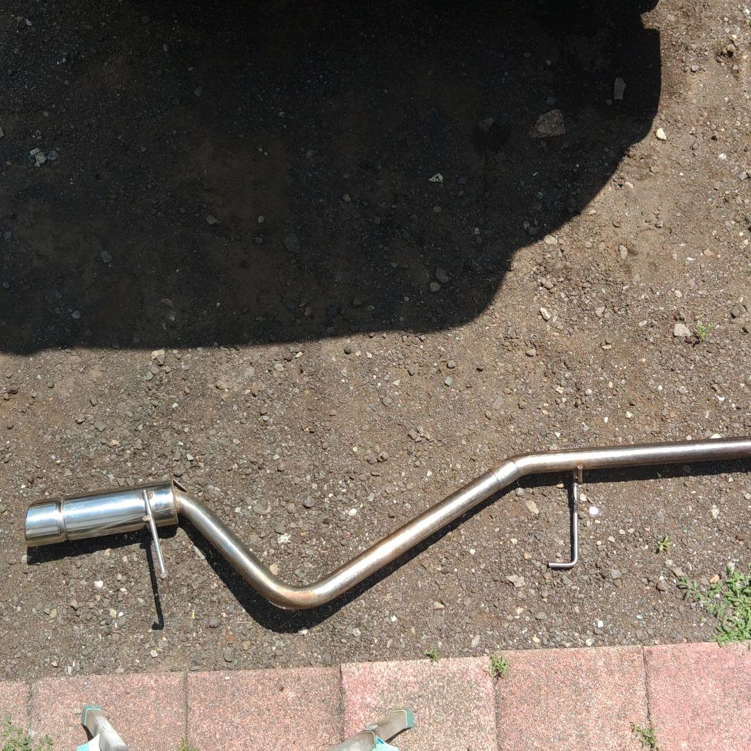 ステンレス製シングルアウトレットマフラー　ハイゼットカーゴターボ車s３３１v