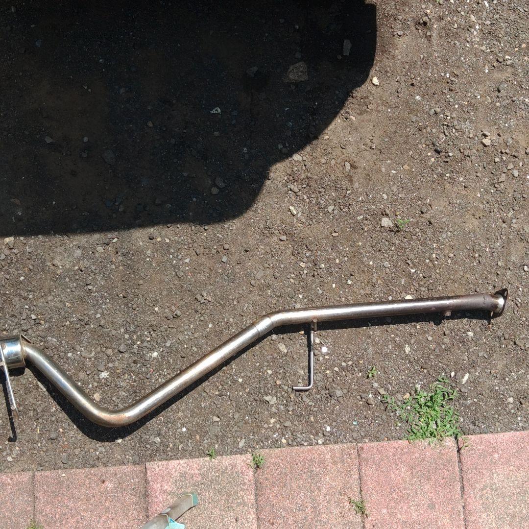 ステンレス製シングルアウトレットマフラー　ハイゼットカーゴターボ車s３３１v