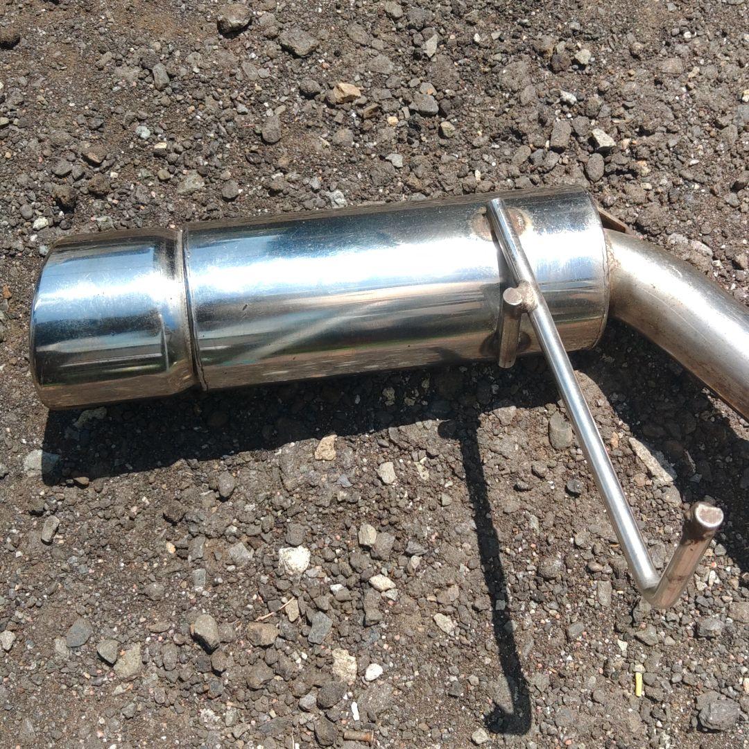 ステンレス製シングルアウトレットマフラー　ハイゼットカーゴターボ車s３３１v