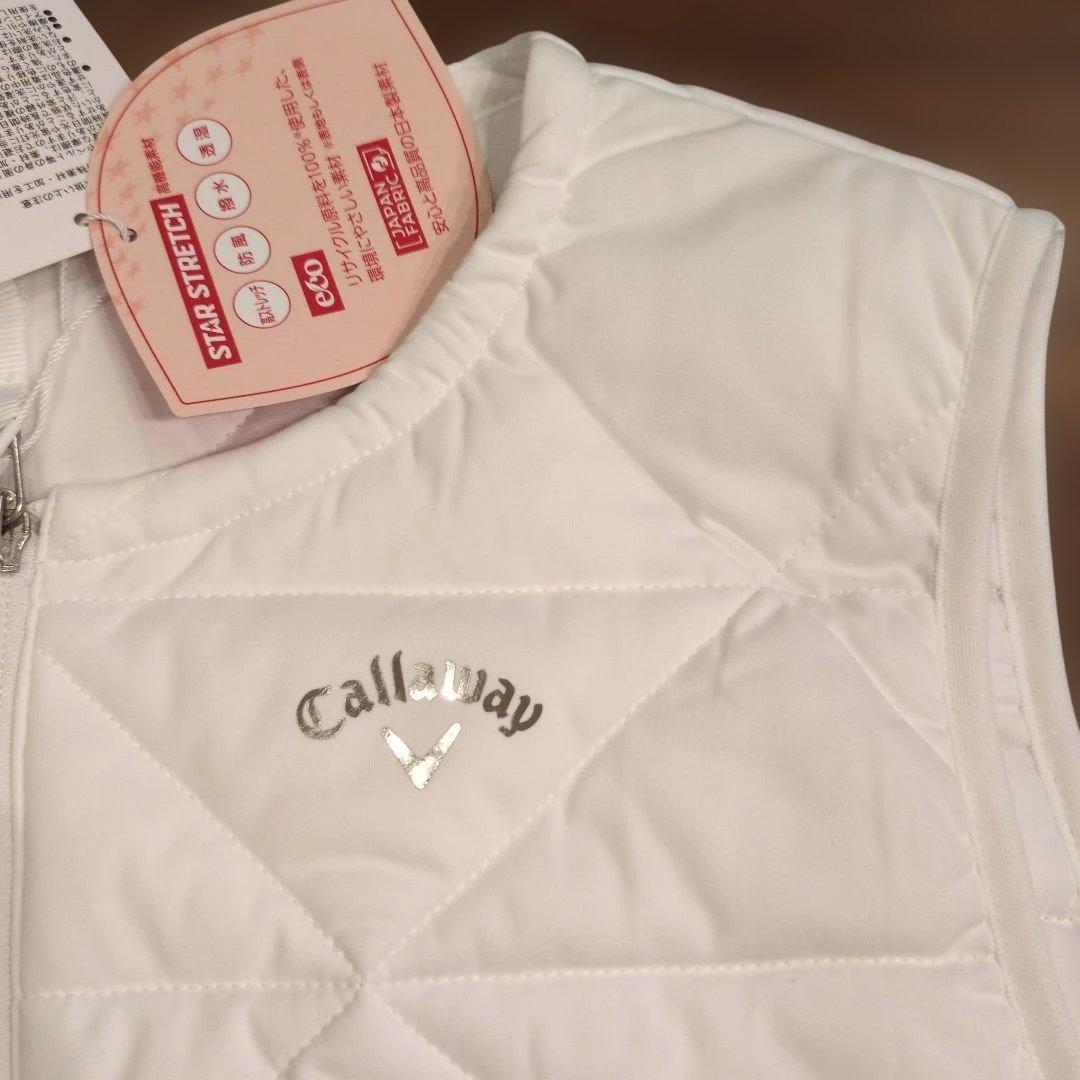 【新品】Callaway キャロウェイゴルフレディース ベスト ホワイト LL