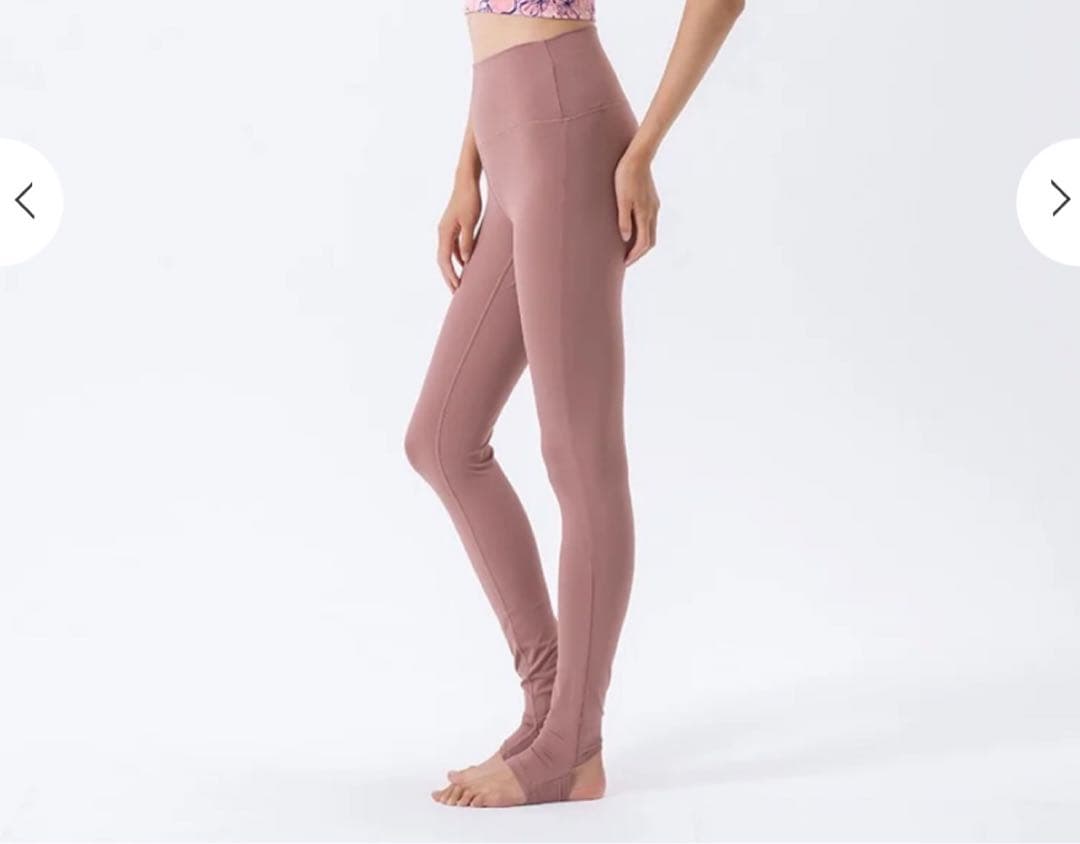 SUKALAくすみピンク トレンカ　ヨガウェア　Lsize