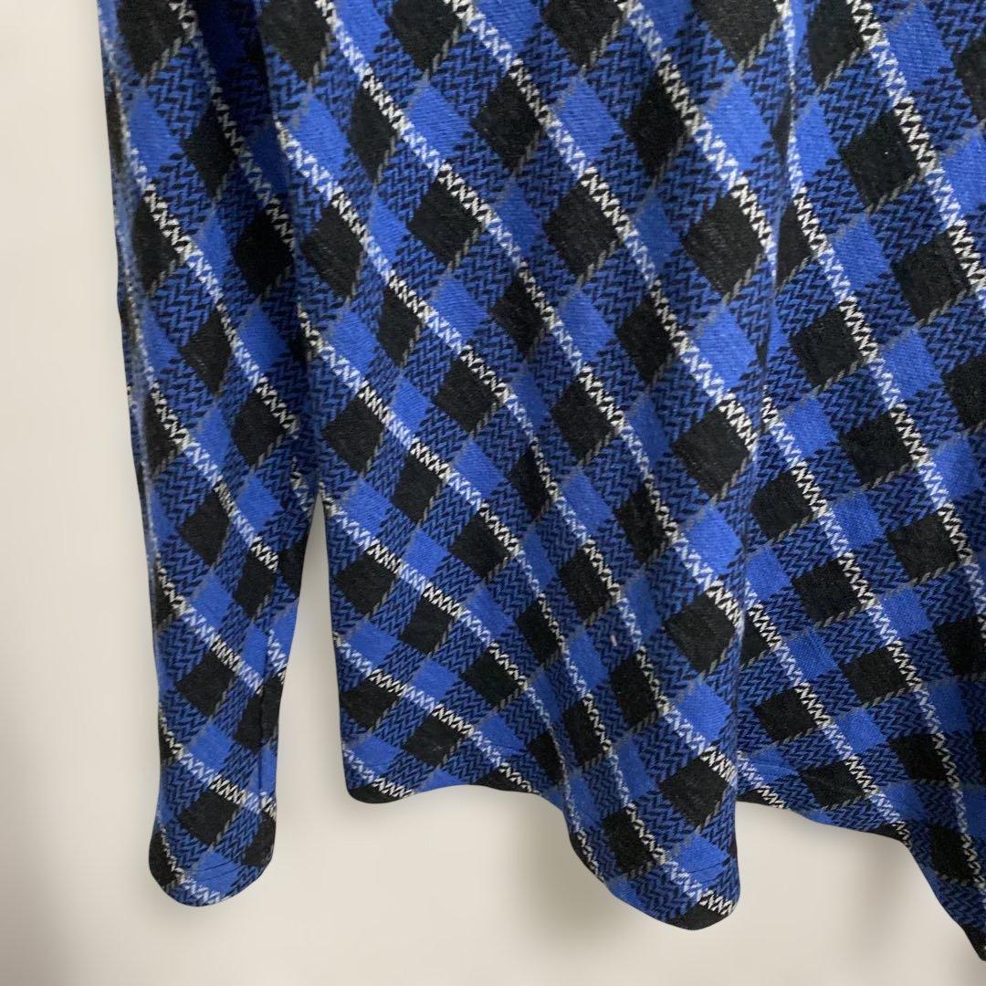 希少 コムデギャルソンオムプリュス エバーグリーン チェック カットソー M