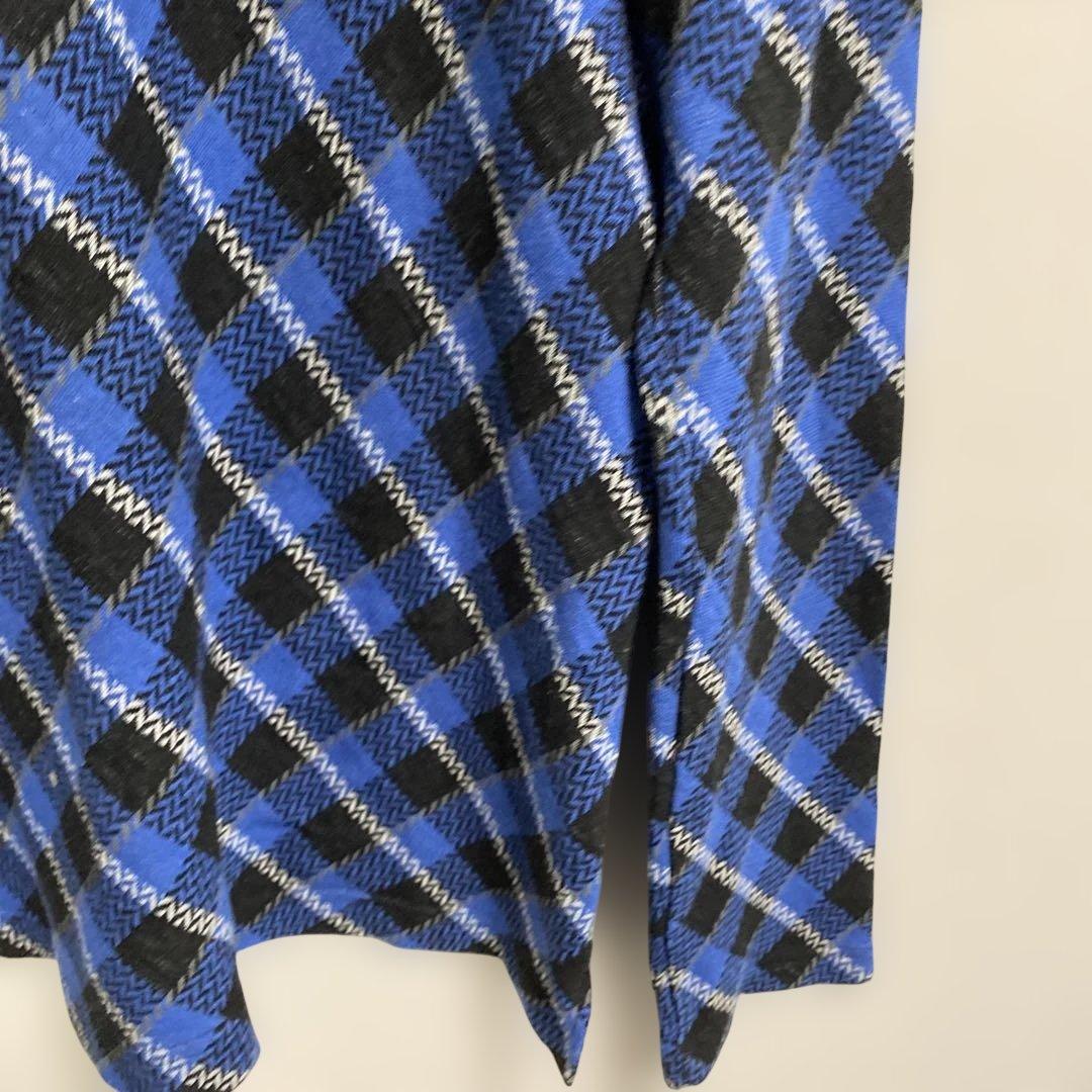 希少 コムデギャルソンオムプリュス エバーグリーン チェック カットソー M