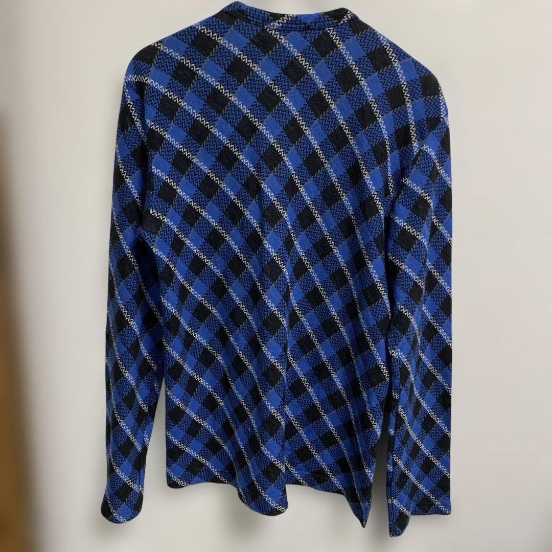 希少 コムデギャルソンオムプリュス エバーグリーン チェック カットソー M