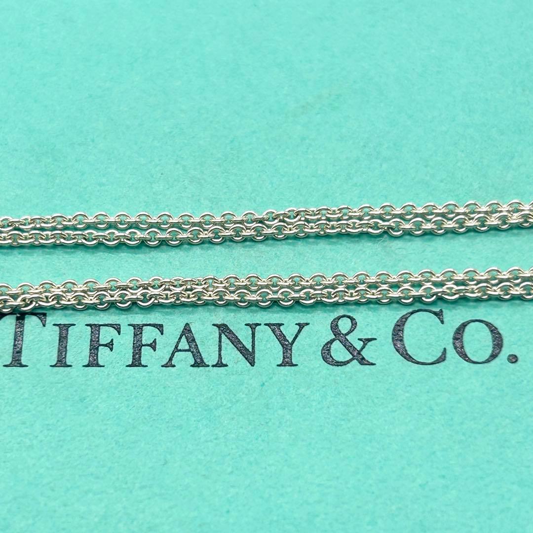 美品　ティファニー　インフィニティ　ネックレス　　ダブルチェーン　シルバー