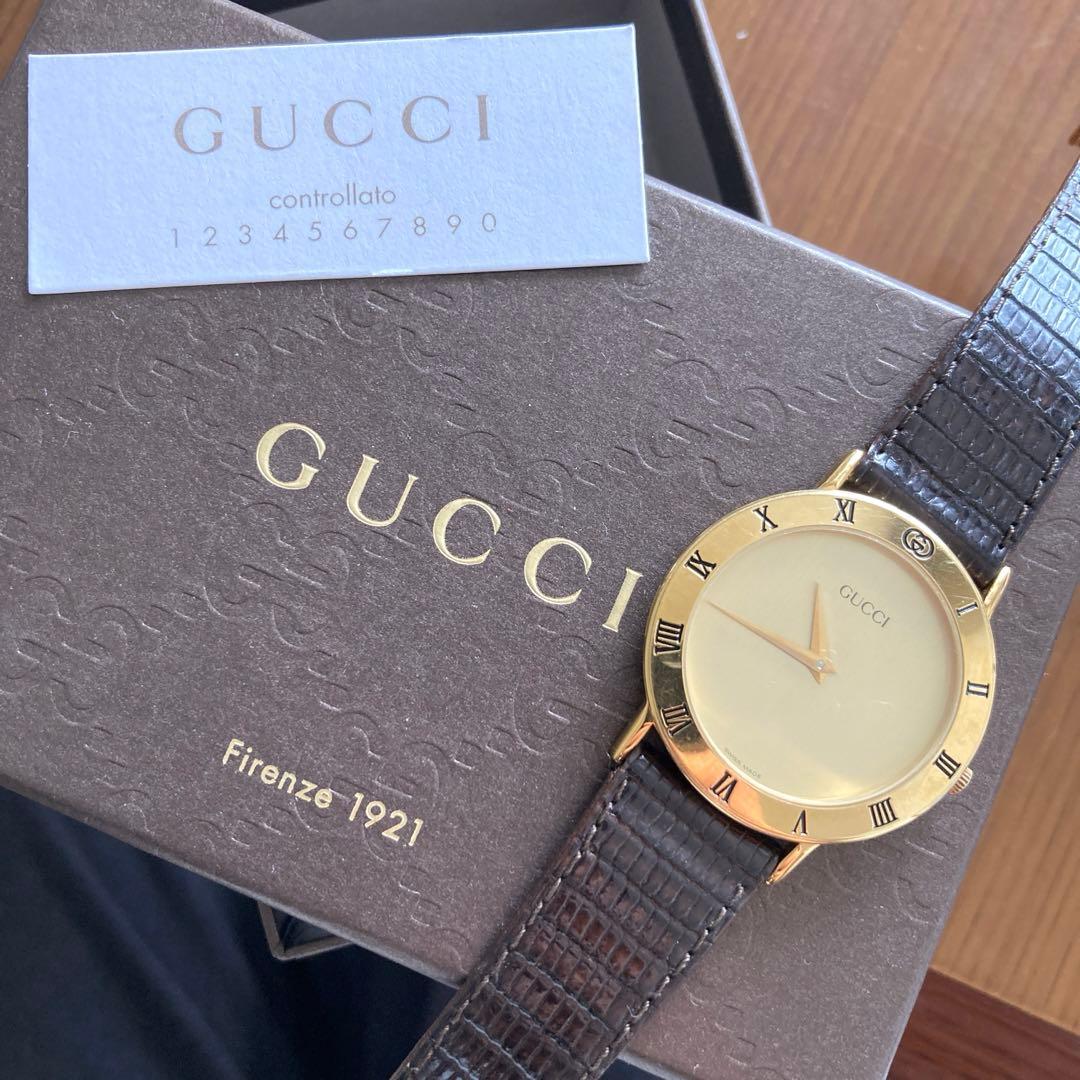 ♦*♦様 【GUCCI】クォーツアナログ腕時計3000.2.M