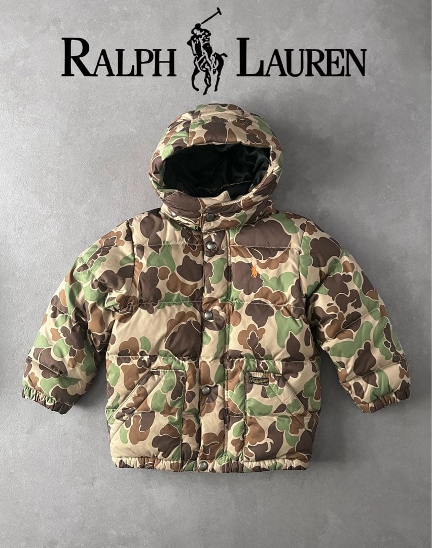 Polo Ralph Lauren ダウン ジャケット キッズ カモフラ 美品