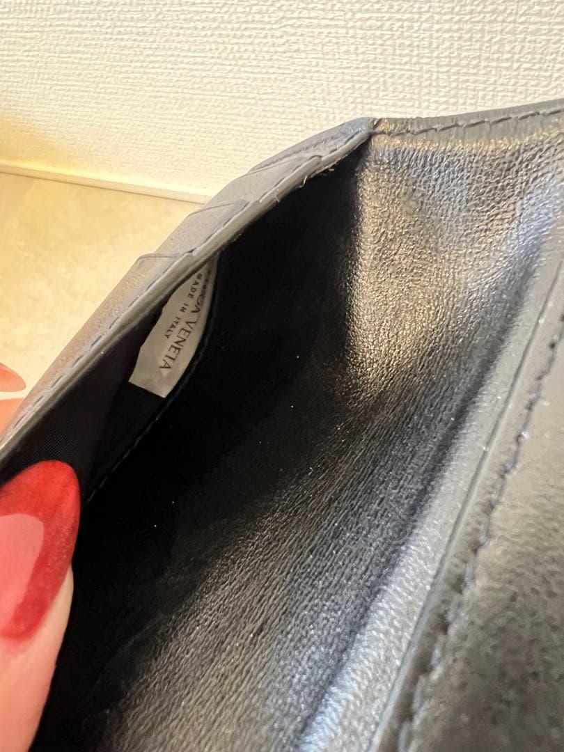 ボッテガ　コンパクト　ウォレット　BOTTEGA VENETA 三つ折財布 美品