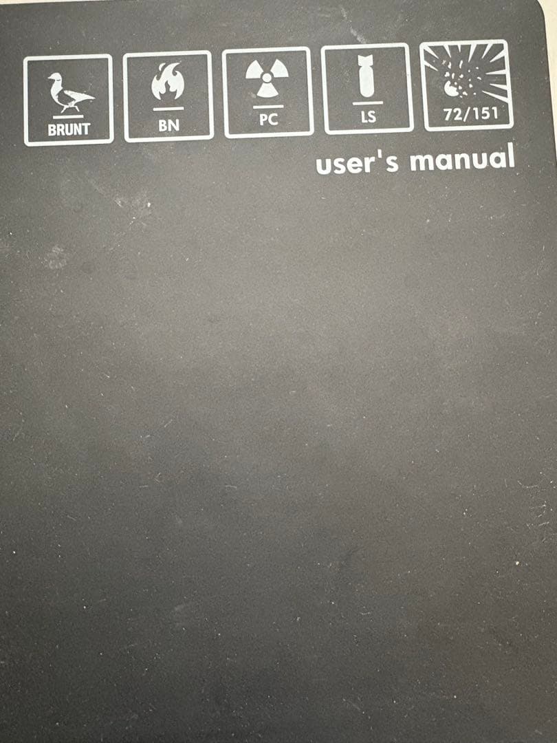 激レア　BRUNT EDGEPAD 3HANDRED 25 BLACK