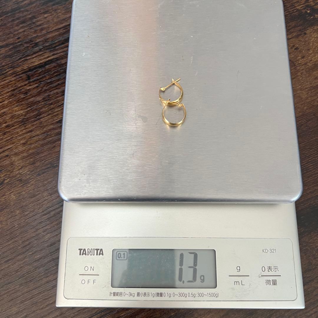 TSUTSUMI K18イエローゴールドピアス フープピアス