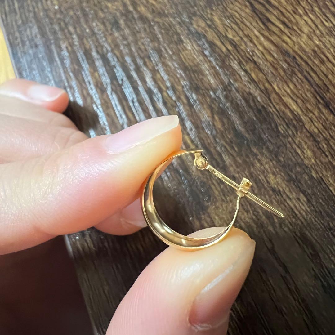 TSUTSUMI K18イエローゴールドピアス フープピアス
