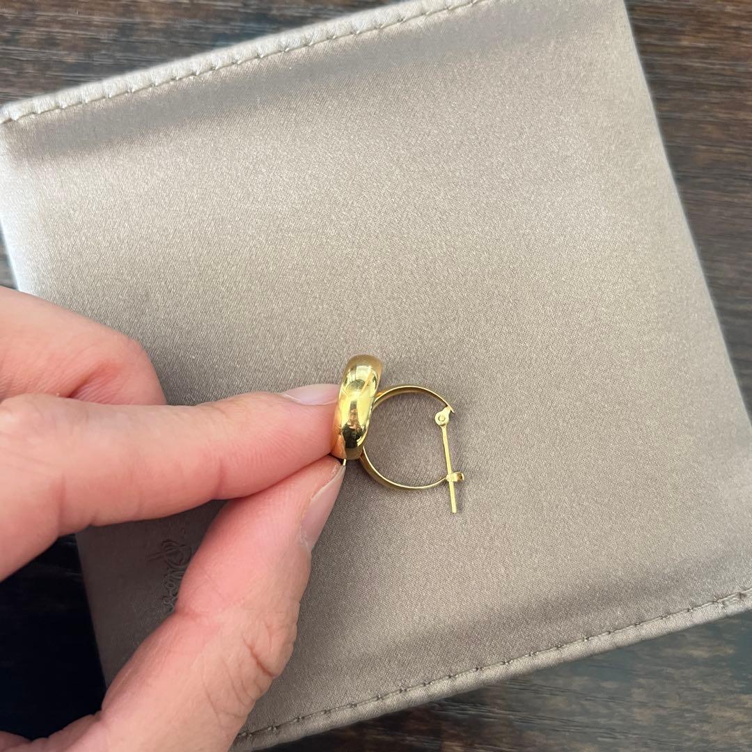 TSUTSUMI K18イエローゴールドピアス フープピアス