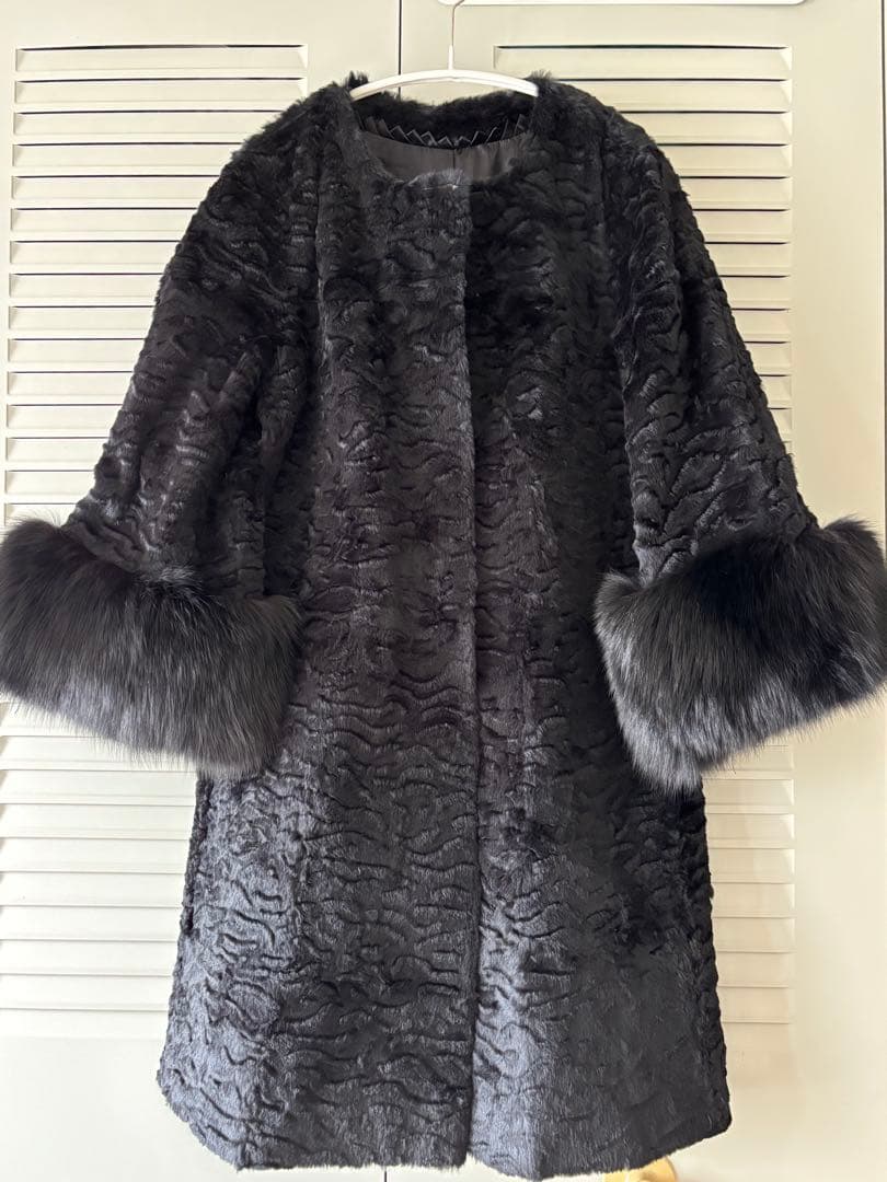 DAMA collection ラビット フォックスコート　サイズ7〜9号