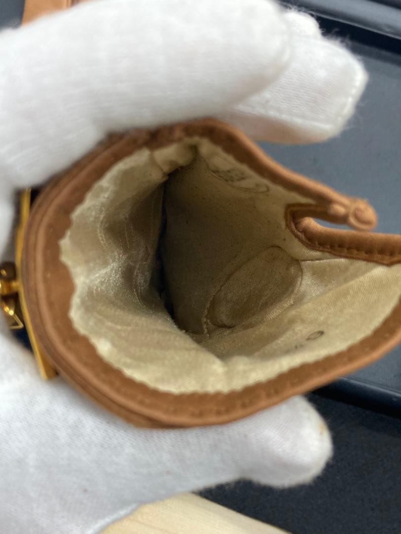 【極美品】エルメス ケリー 茶レザー グローブ×希少ゴールド金具 ホルダー 付き