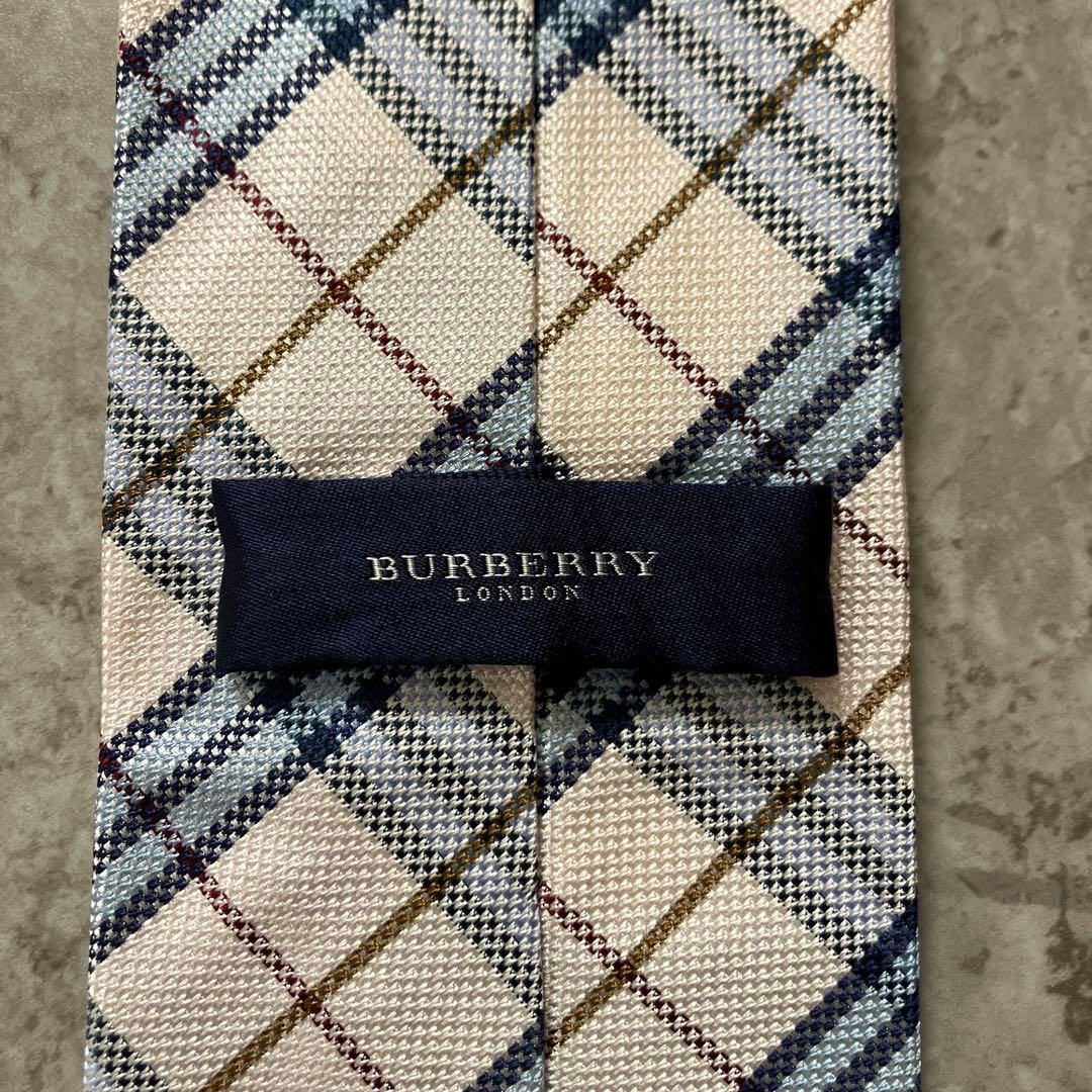 【本日限定】BURBERRY バーバリー ネクタイ チェック ライトピンク