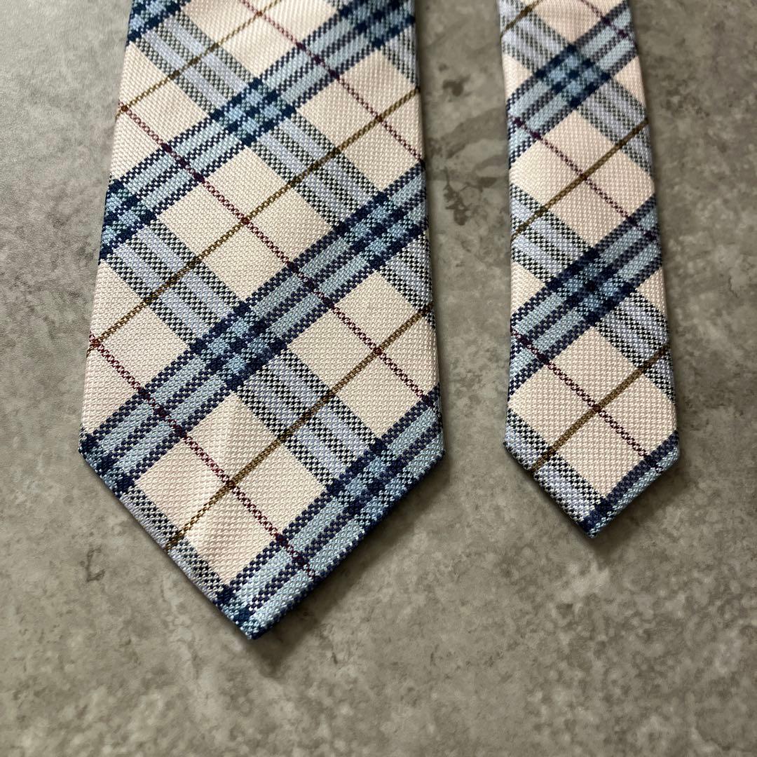 【本日限定】BURBERRY バーバリー ネクタイ チェック ライトピンク
