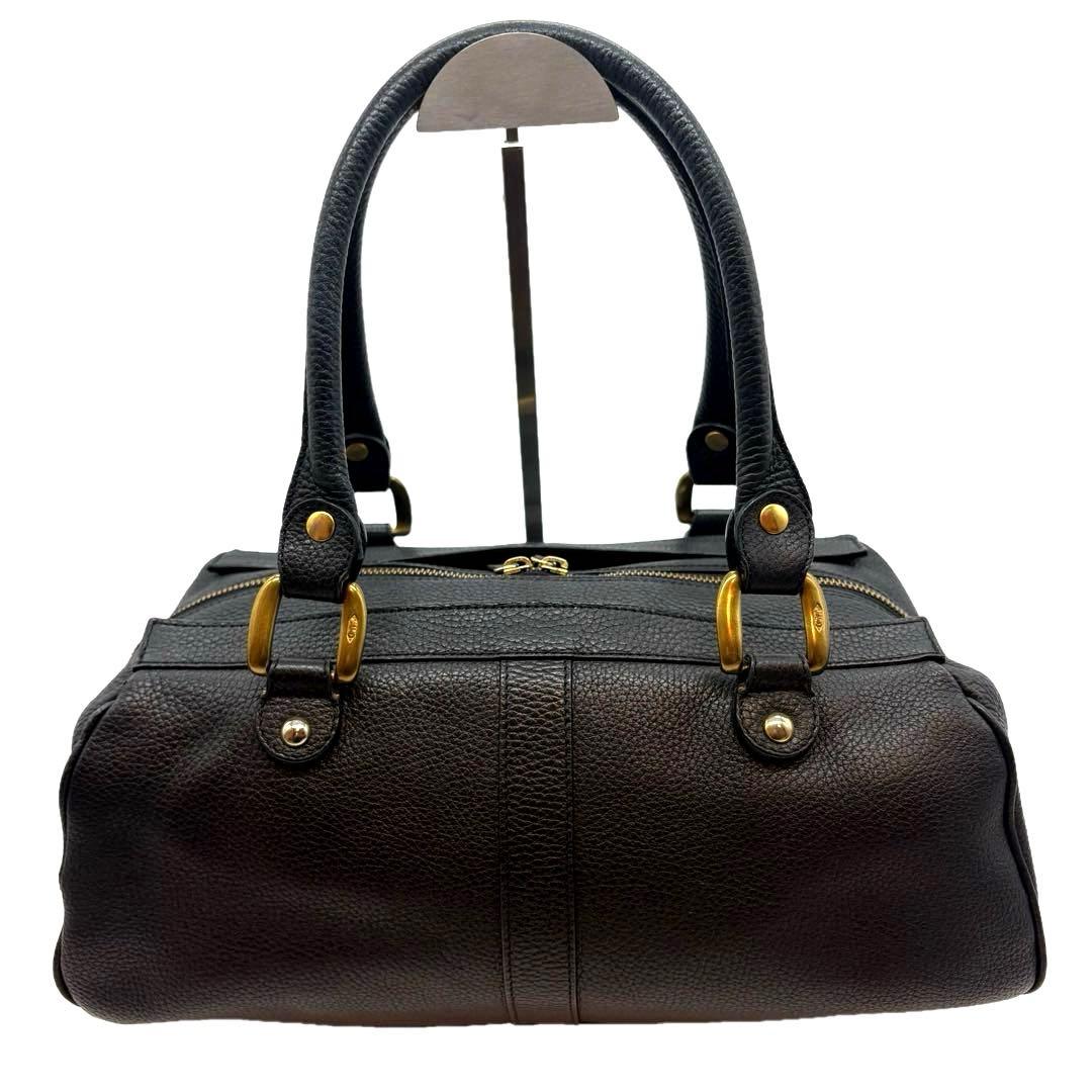 美品　J＆M DAVIDSON　ミニミア　ボストン　トートバッグ　レザー　黒