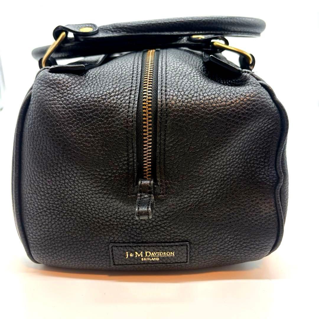 美品　J＆M DAVIDSON　ミニミア　ボストン　トートバッグ　レザー　黒