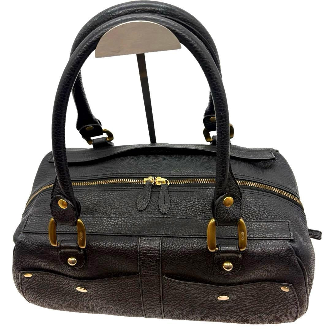 美品　J＆M DAVIDSON　ミニミア　ボストン　トートバッグ　レザー　黒