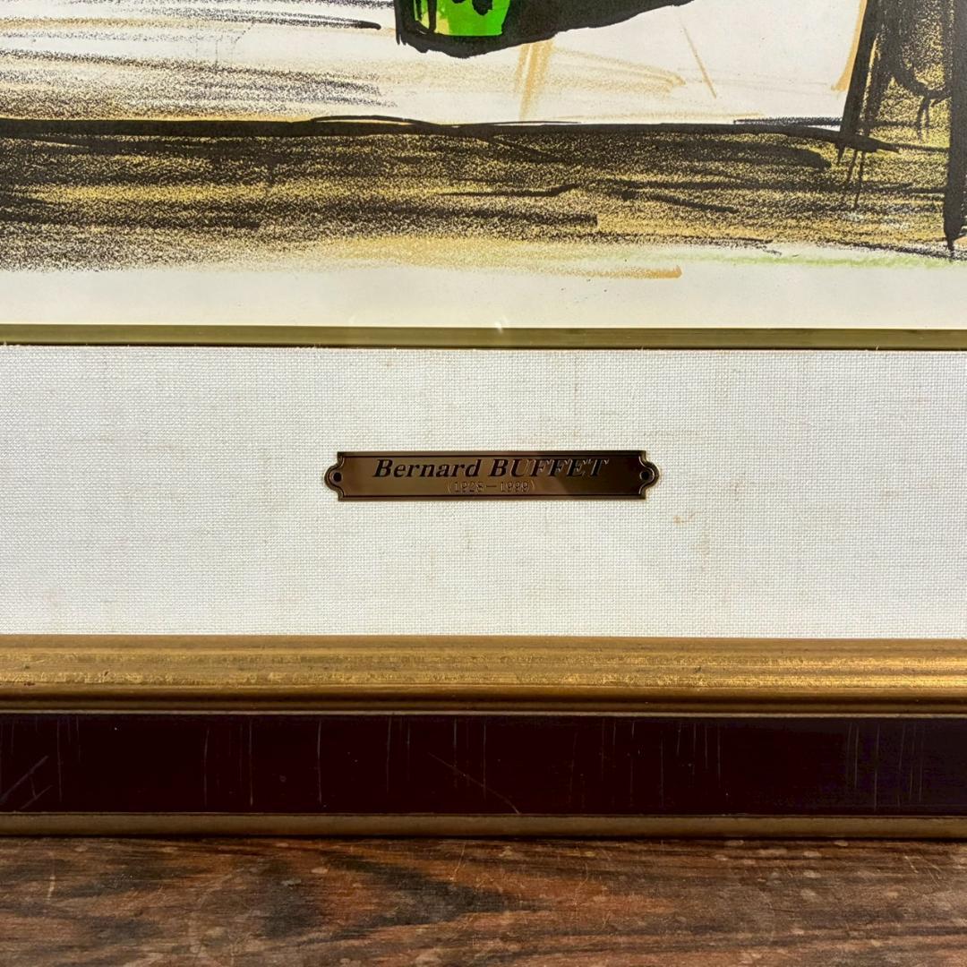 美品 ベルナール・ビュッフェ「アネモネ」リトグラフ・ソルリエ版 大作 フランス