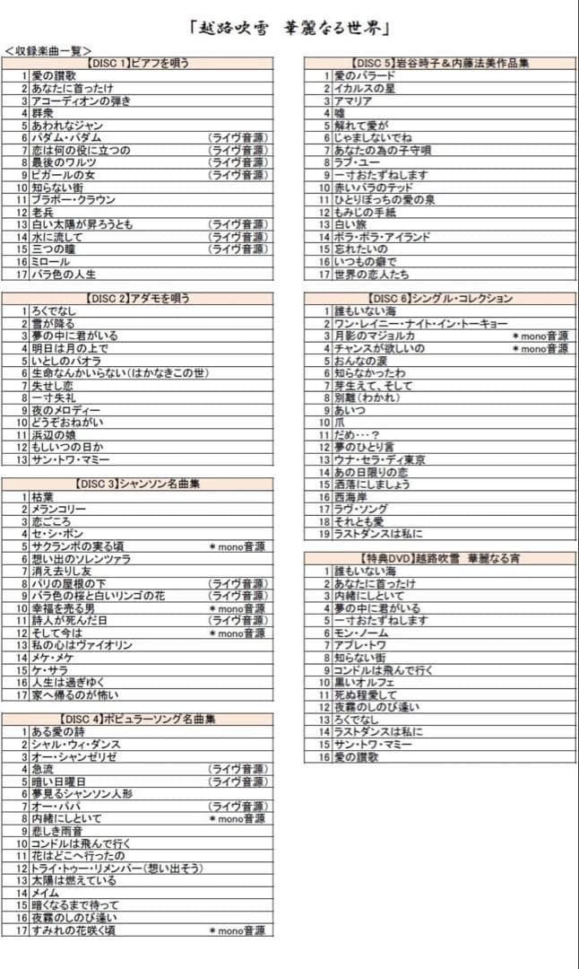 【未開封】越路吹雪CDボックス「華麗なる世界」