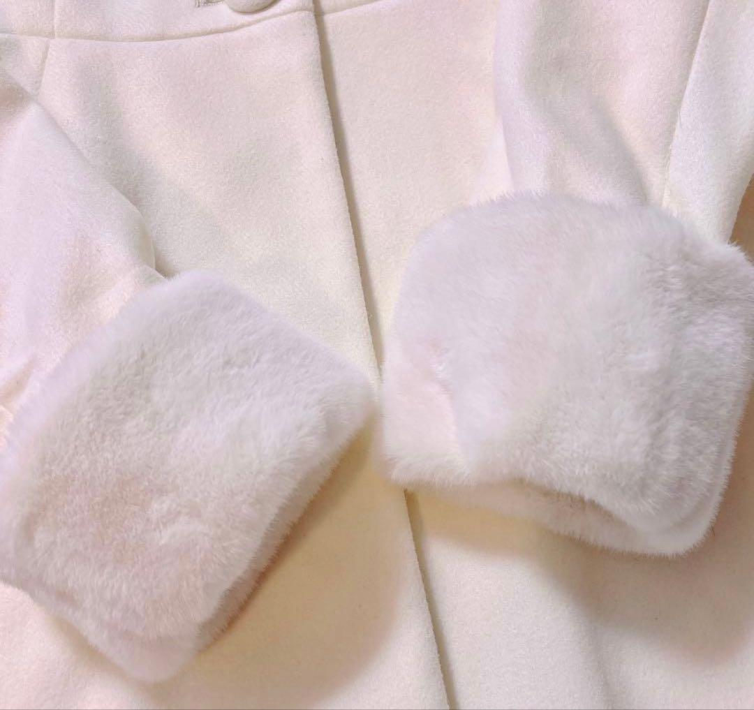 pium ビジューカラードーリーフレアコート