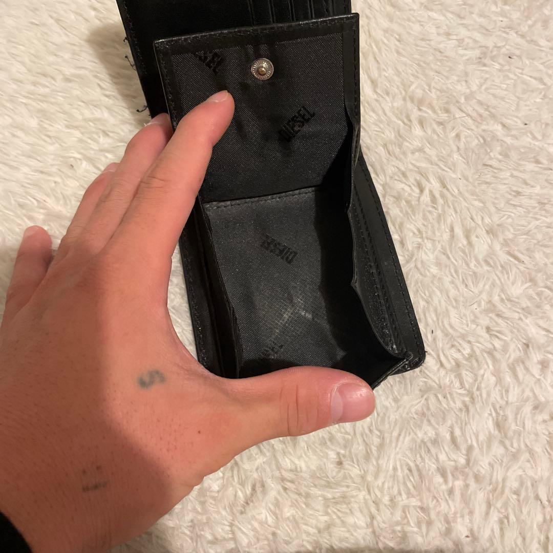 DIESEL 二つ折り財布 黒