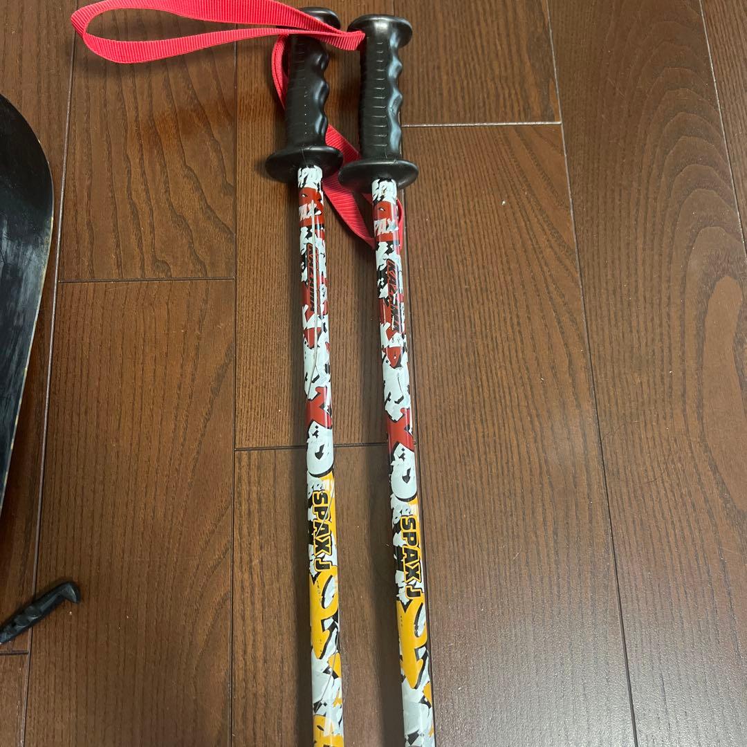 KAZAMA スキーセット　子供用 スキー板、ビンディング、ブーツ、ストック