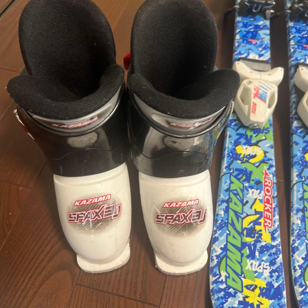 KAZAMA スキーセット　子供用 スキー板、ビンディング、ブーツ、ストック