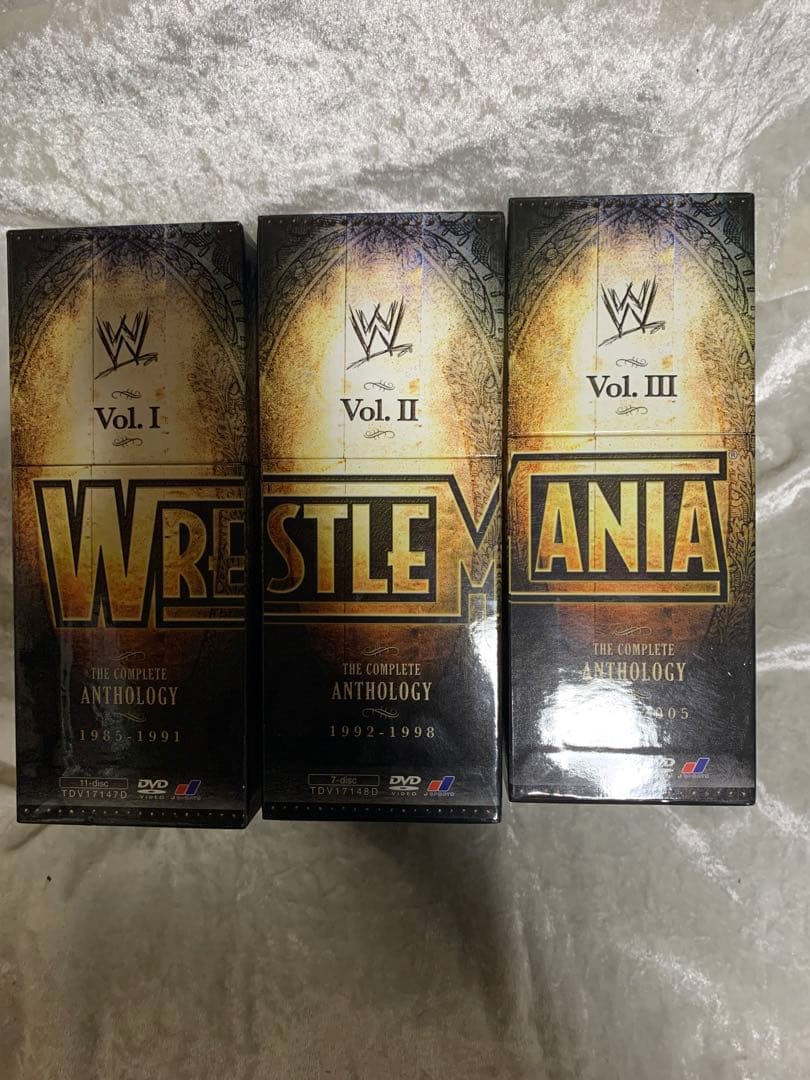 WWE レッスルマニア・アンソロジーBOX 1~3 【初回3,000セット限定】