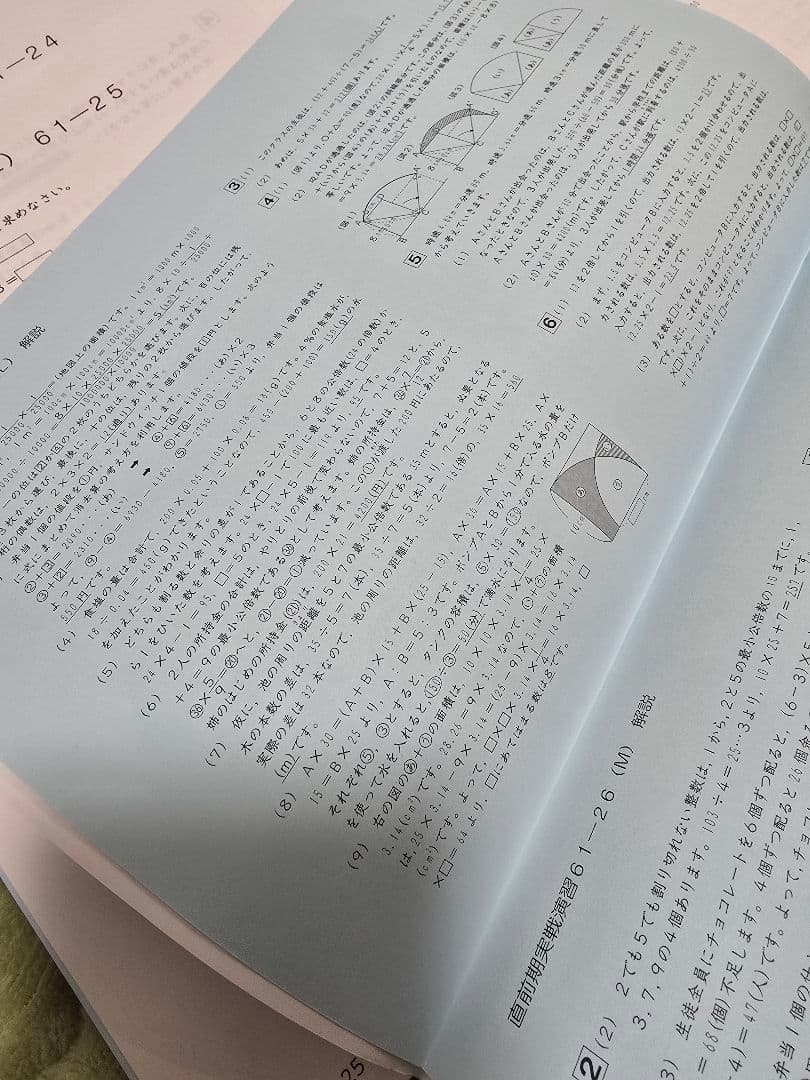 【未記入】サピックス 6年 算数 直前期実戦演習 (L)＆(M) 計36回分