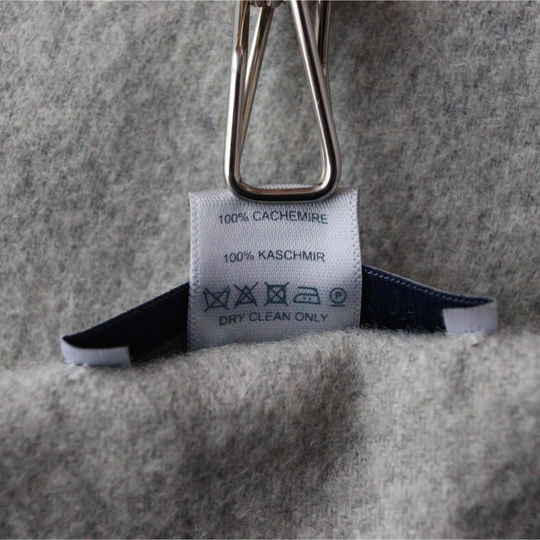 5456【美品】ジョンストンズ 大判ストール カシミヤ100％ グレー