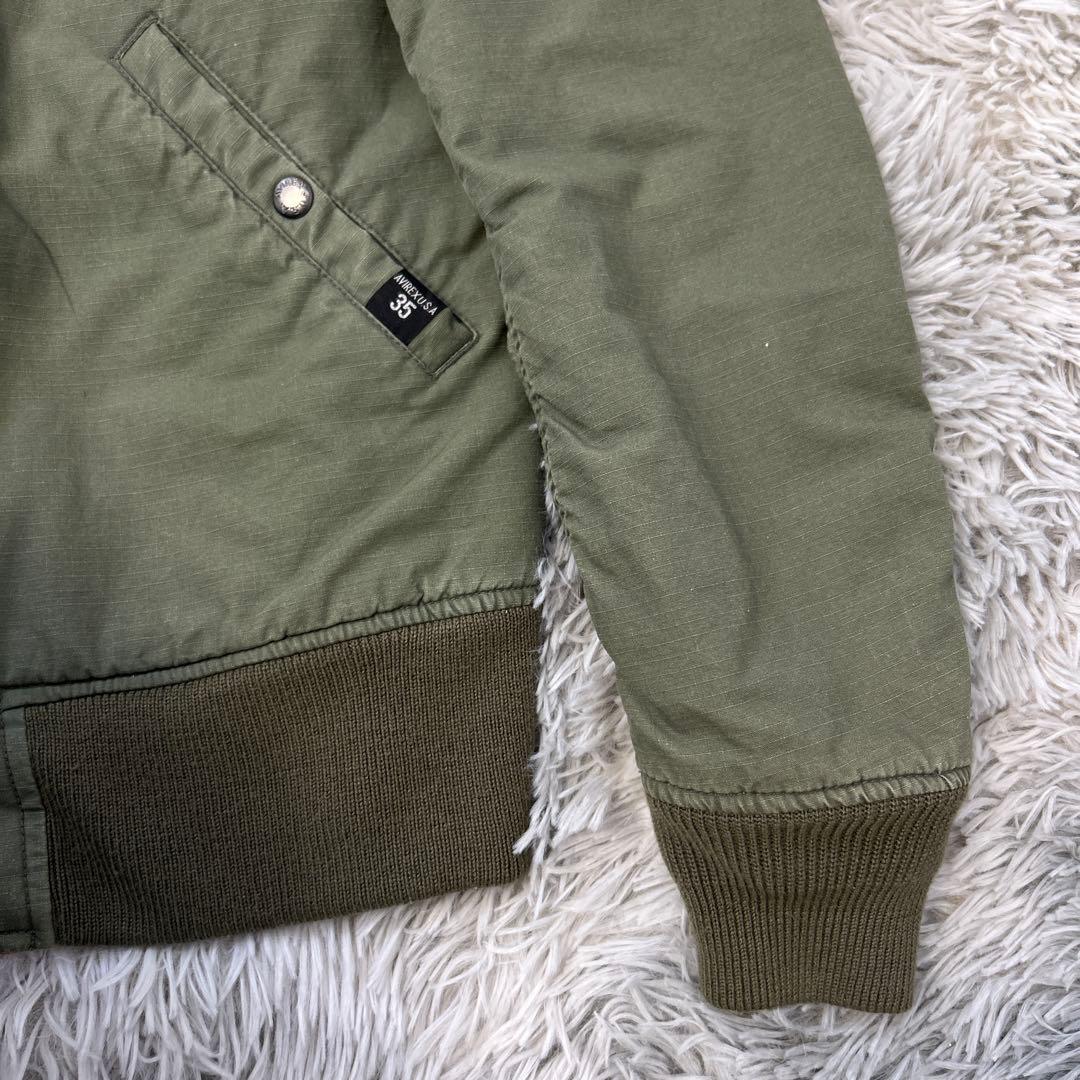 【美品】AVIREX MA-1フライトジャケット 35周年限定モデル Mサイズ