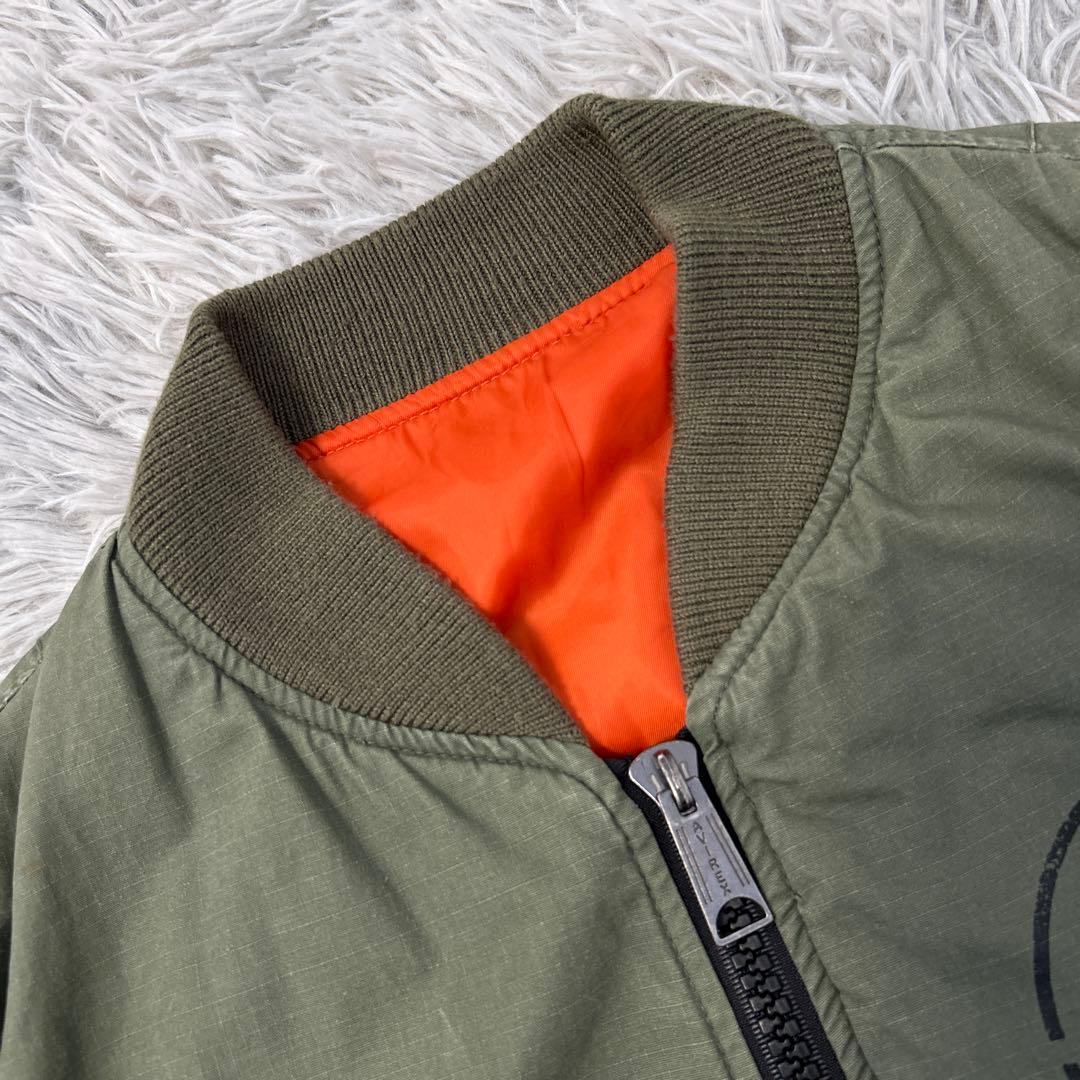 【美品】AVIREX MA-1フライトジャケット 35周年限定モデル Mサイズ