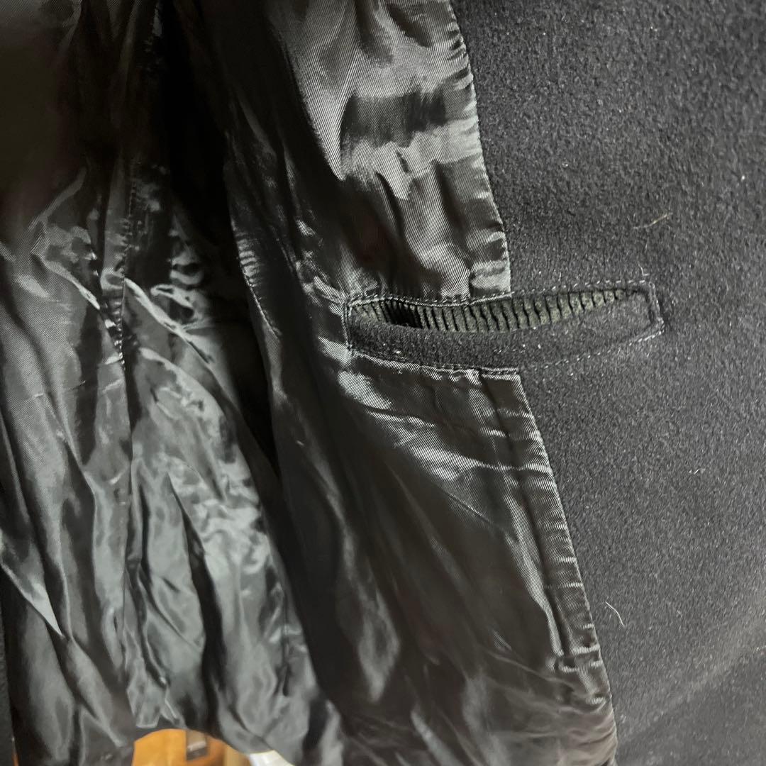 90's Polo by Ralph Lauren 黒 ウール ピーコート　M