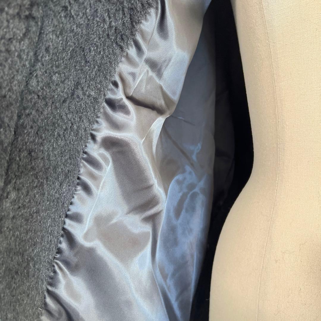 新品未使用 ベアポンチョ　アルパカ素材 テディベア ケープ　ブラック