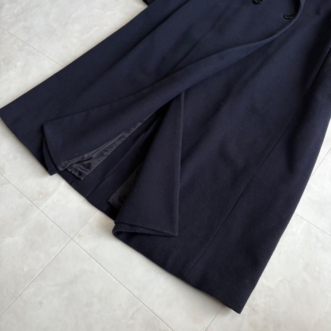 美品✨ Ballsey ウールナイロンカシミヤチェスターコート 濃紺 ロング M